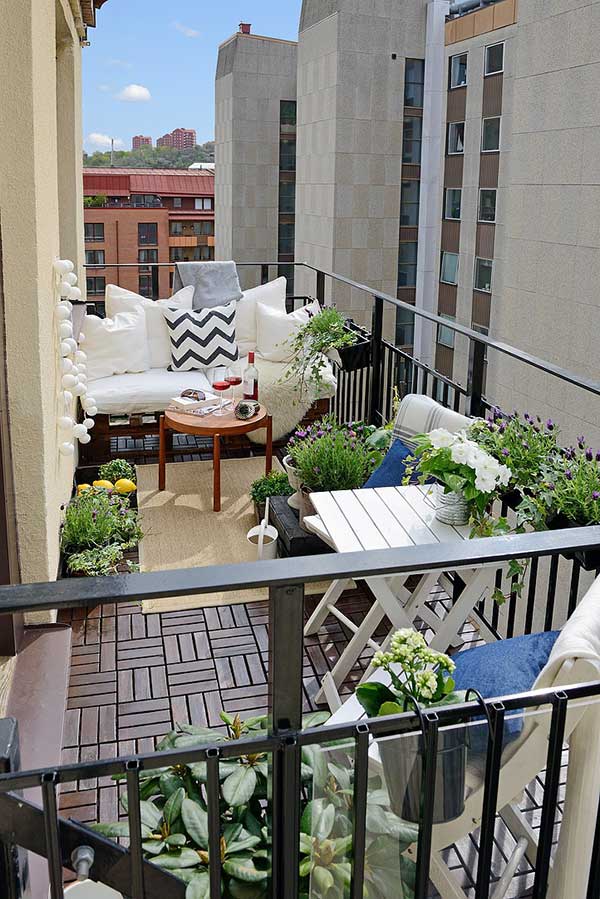 Nordic terras met printjes
